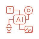 Icon AI in orange