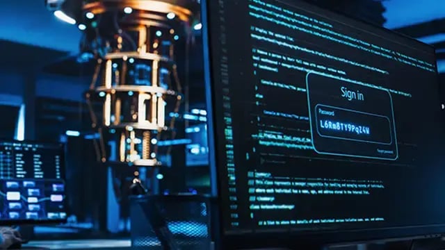 Connecting to a computer to work on a quantum computer