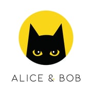 alice and bob LOGO good
