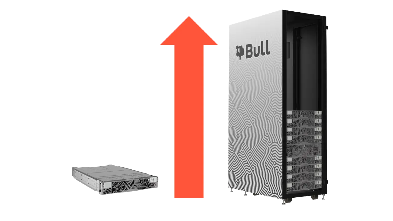 Serveur BullSequana SH Rack avec tiroirs